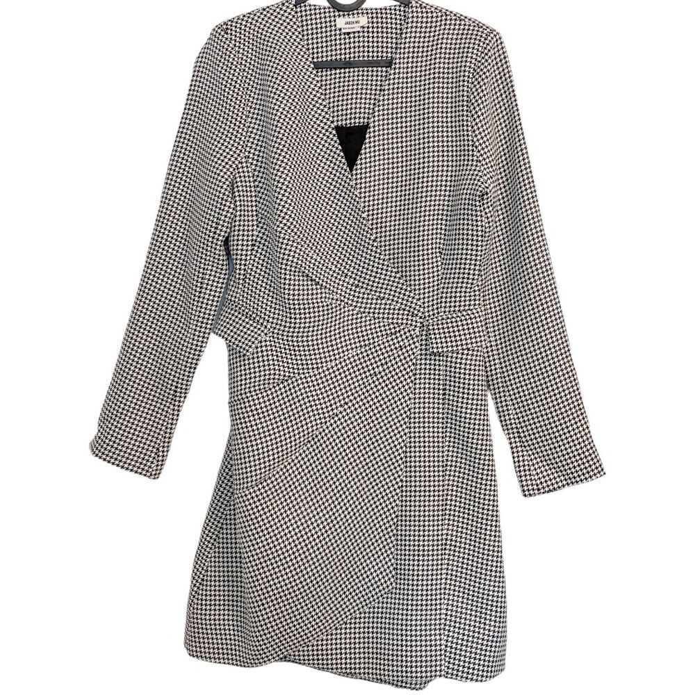 Jason Wu Houndstooth Plaid Mini Dress S